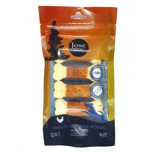 JOSE DOG DOUBLE BONE TAVUK KEMİK 12,5 CM 4 LÜ 90 GR