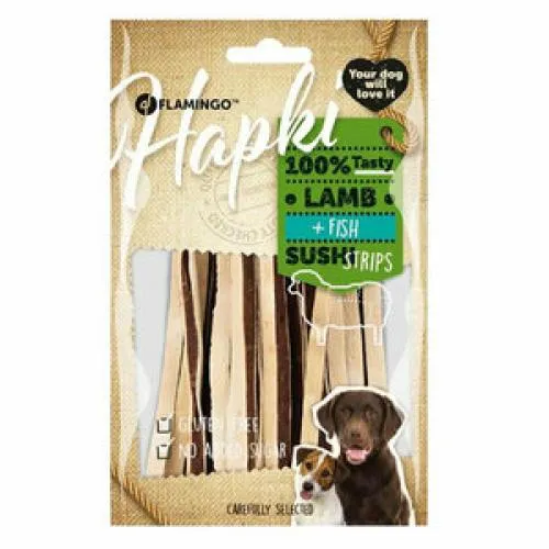 HAPKI DOG SUSHI STRIPS LAMB&FISH(KUZU+BALIK) 85 GR