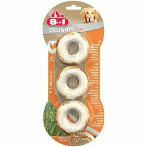 8 in 1 DELİGHT RİNGS KEMİK TAVUKLU (3 LÜ)