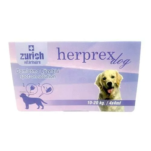 ZURİCH HERPREX (DIŞ PARAZİT)10-20 KG 4*4 ML