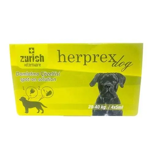 ZURİCH HERPREX (DIŞ PARAZİT) 20-40 KG 4*5 ML
