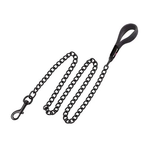 NUNBELL SOFT GEZDİRMELİ SİYAH ZİNCİR 3MM 120 CM