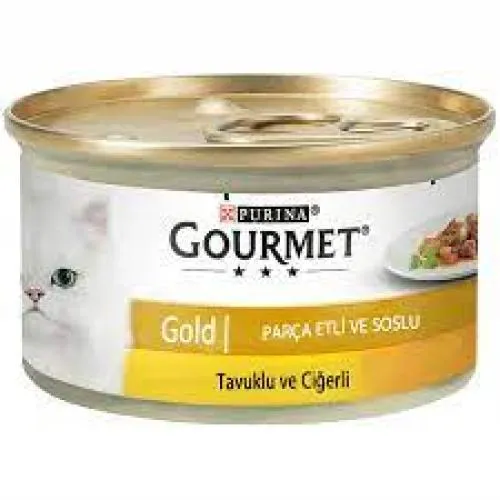 GOURMET GOLD TAVUKLU VE CİĞERLİ 85 GR