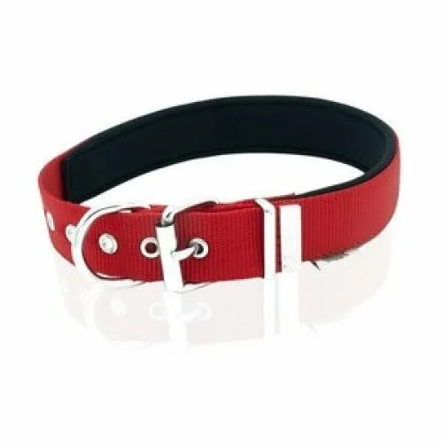 DOGGİE KONFOR DOKUMA BOYUN TASMASI KIRMIZI 3X47-55 CM