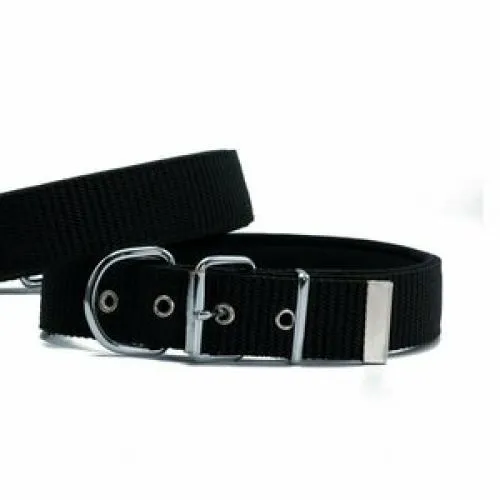 DOGGİE KONFOR DOKUMA BOYUN TASMASI SİYAH 5X50-60 CM
