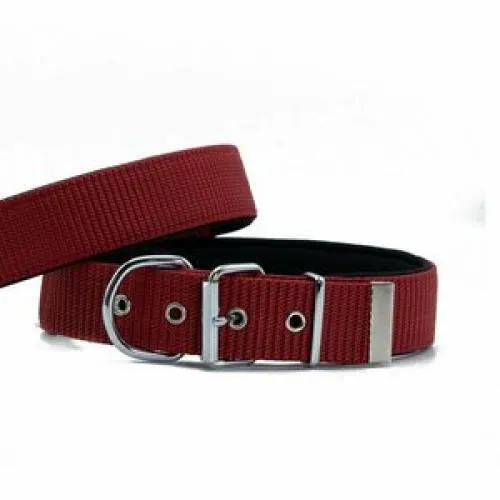 DOGGİE KONFOR DOKUMA BOYUN TASMASI KIRMIZI 4X57-65 CM