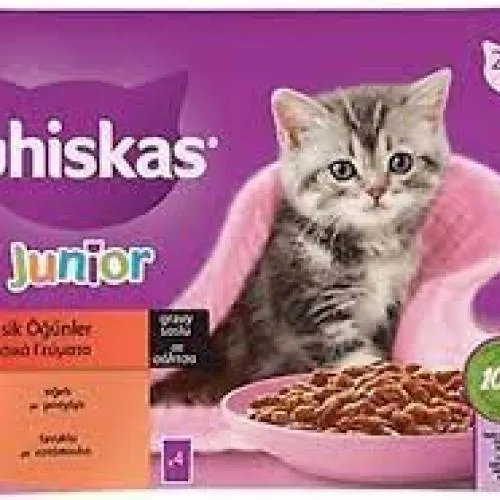 WHİSKAS 4X85 GR YAVRU KEDİ SIĞIRLI VE TAVUKLU KLASİK ÖĞÜNLER