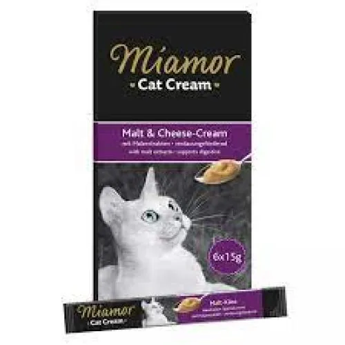 MİAMOR CAT CREAM PEYNİRLİ&KREMALI MALT( TÜY TOPU ATIMINA ETKİLİ)