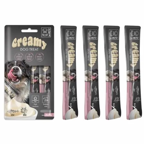 M-PETS KÖPEK HÜPTRİK MORİNA BALIKLI&BİFTEKLİ 4*15 GR
