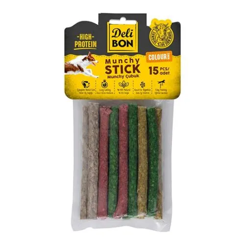 DELİBON DERİ MUNCHY ÇUBUK 15 Lİ RENKLİ