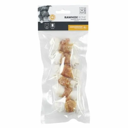 M-PETS TAVUK ETİ SARILI DÜĞÜMLÜ KEMİK ÖDÜL 6*14 GR