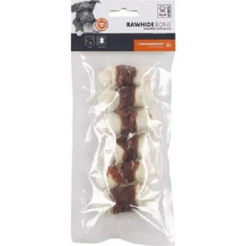 M-PETS ÖRDEK ETİ SARILI DÜĞÜMLÜ KEMİK ÖDÜL 6*14 GR