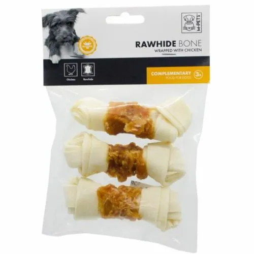 M-PETS TAVUK ETİ SARILI DÜĞÜMLÜ KEMİK ÖDÜL 3*35 GR