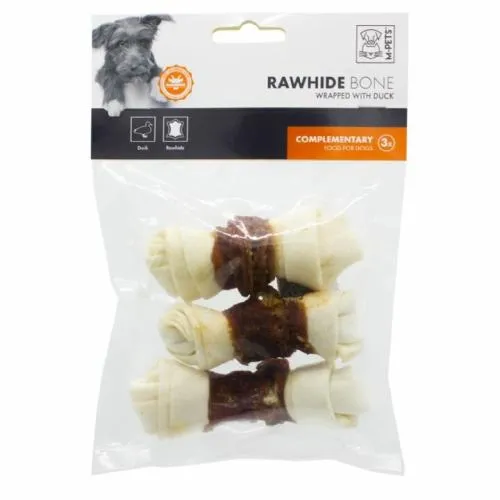 M-PETS ÖRDEK ETİ SARILI DÜĞÜMLÜ KEMİK ÖDÜL 3*35 GR