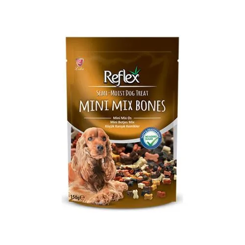 REFLEX SEMİ-MOIST MINI MİX BONES ÖDÜL MAMASI 150 GR