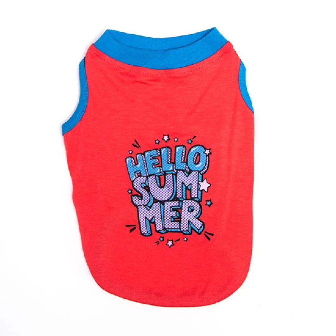 PAWSTAR VERMİLLİON HELLO SUMMER T-SHIRT