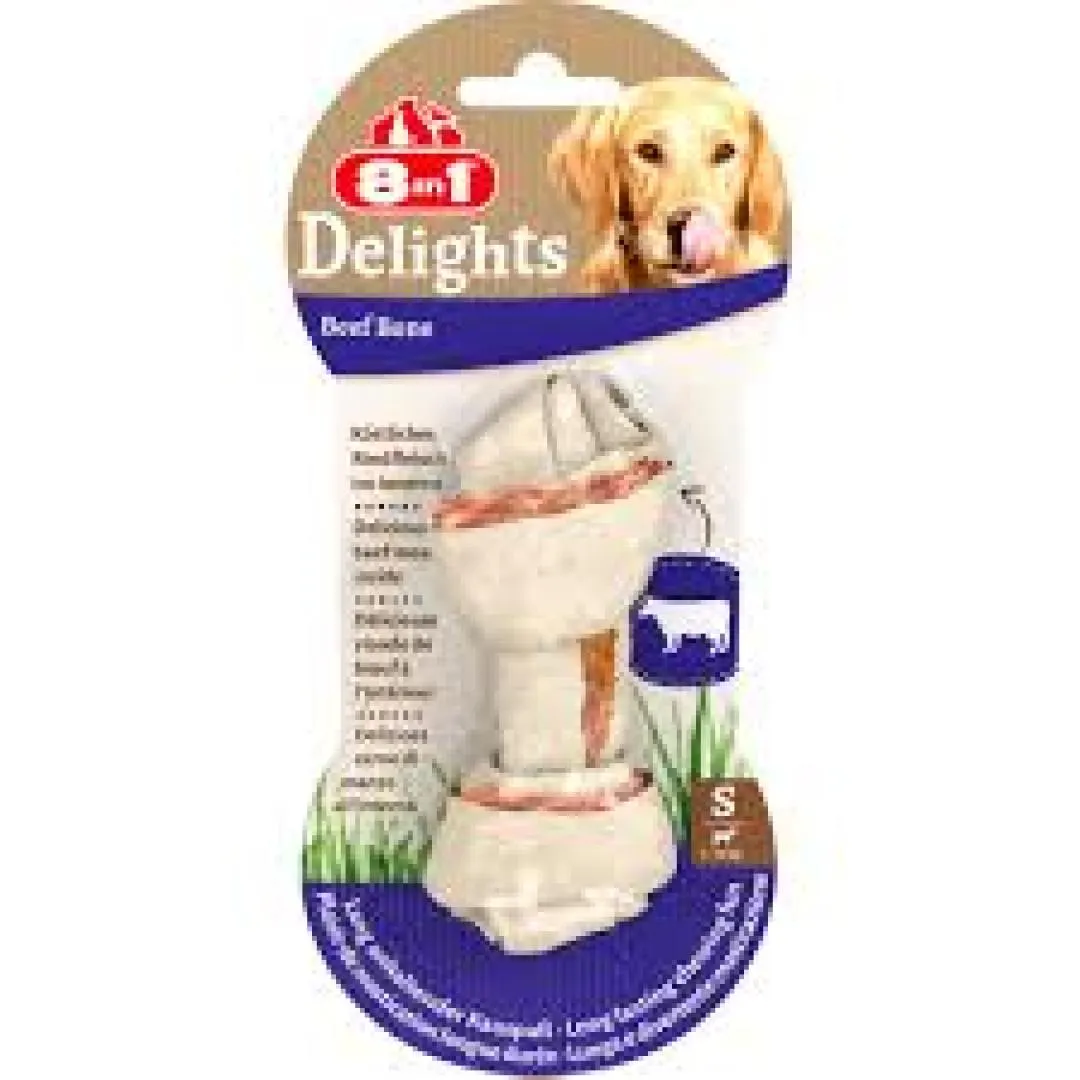 8 in 1 DELİGHT KÜÇÜK KÖPEKLER İÇİN KEMİK BİFTEKLİ 35 GR