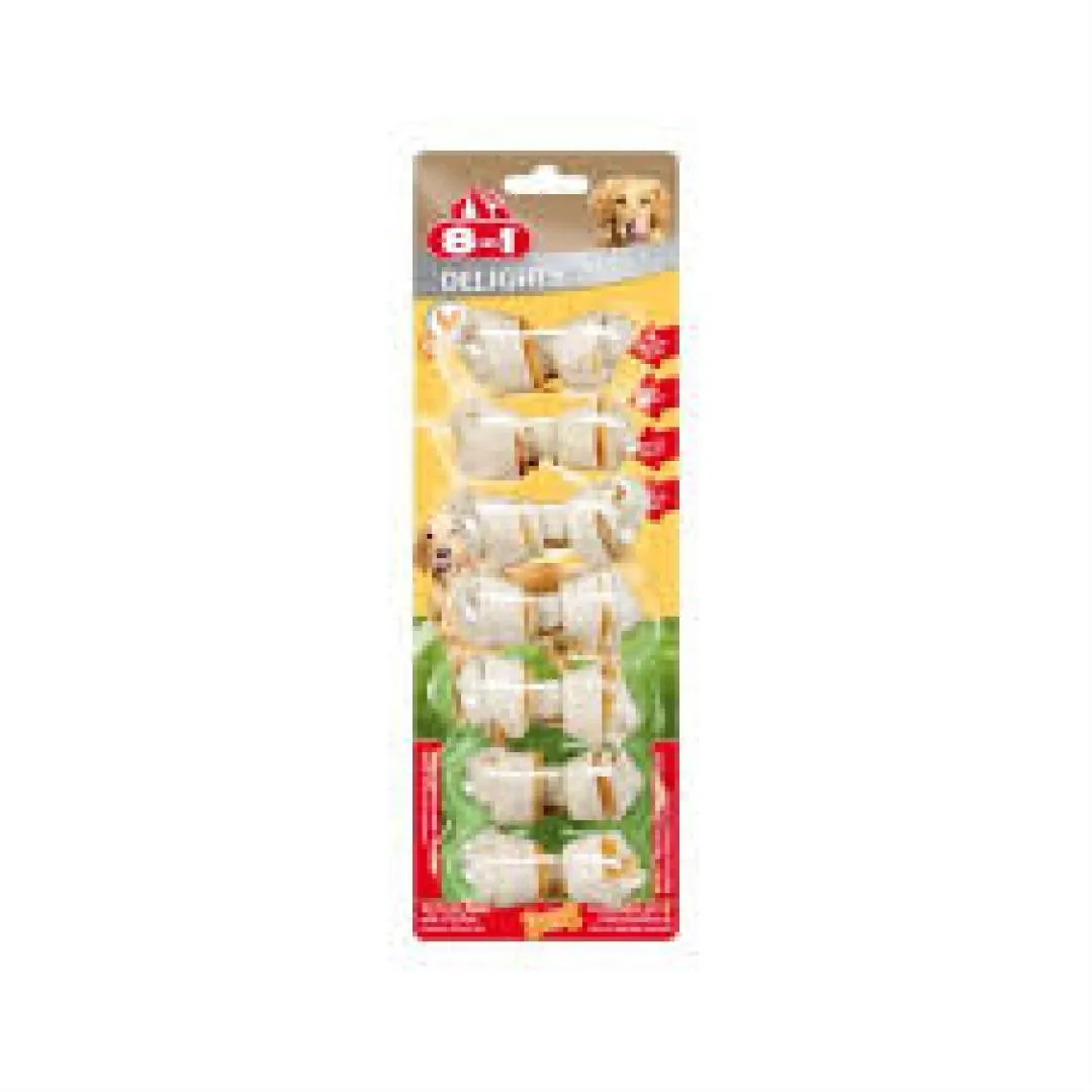 8 in 1 DELİGHT BONES DÜĞÜMLÜ KEMİK  XS TAVUKLU  7*12 GR