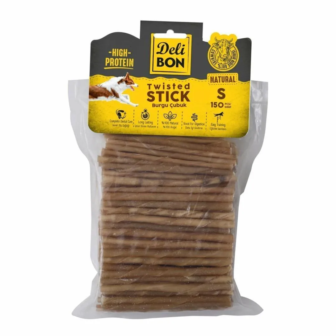  DELİBON DERİ BURGU ÇUBUK İNCE BOY 150 Lİ NATUREL