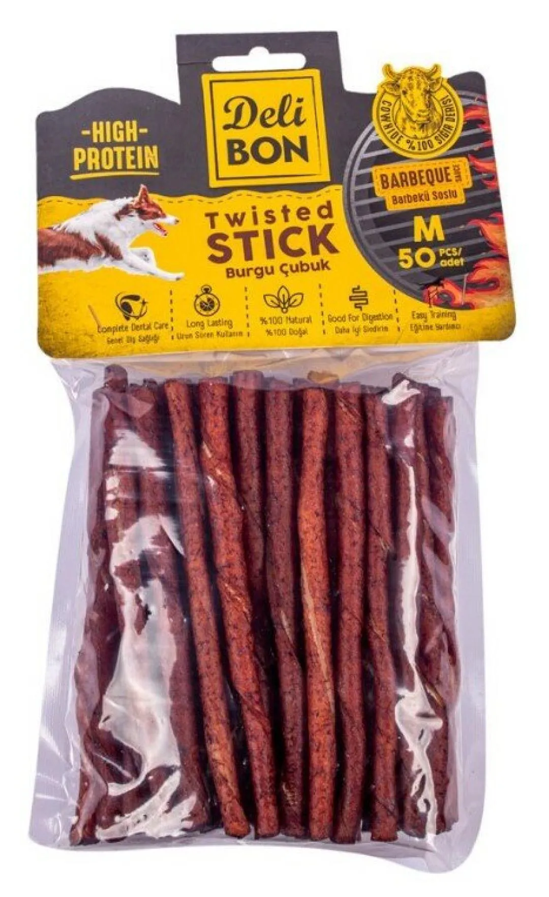 DELİBON DERİ BURGU ÇUBUK BARBEKÜLÜ  50 Lİ 