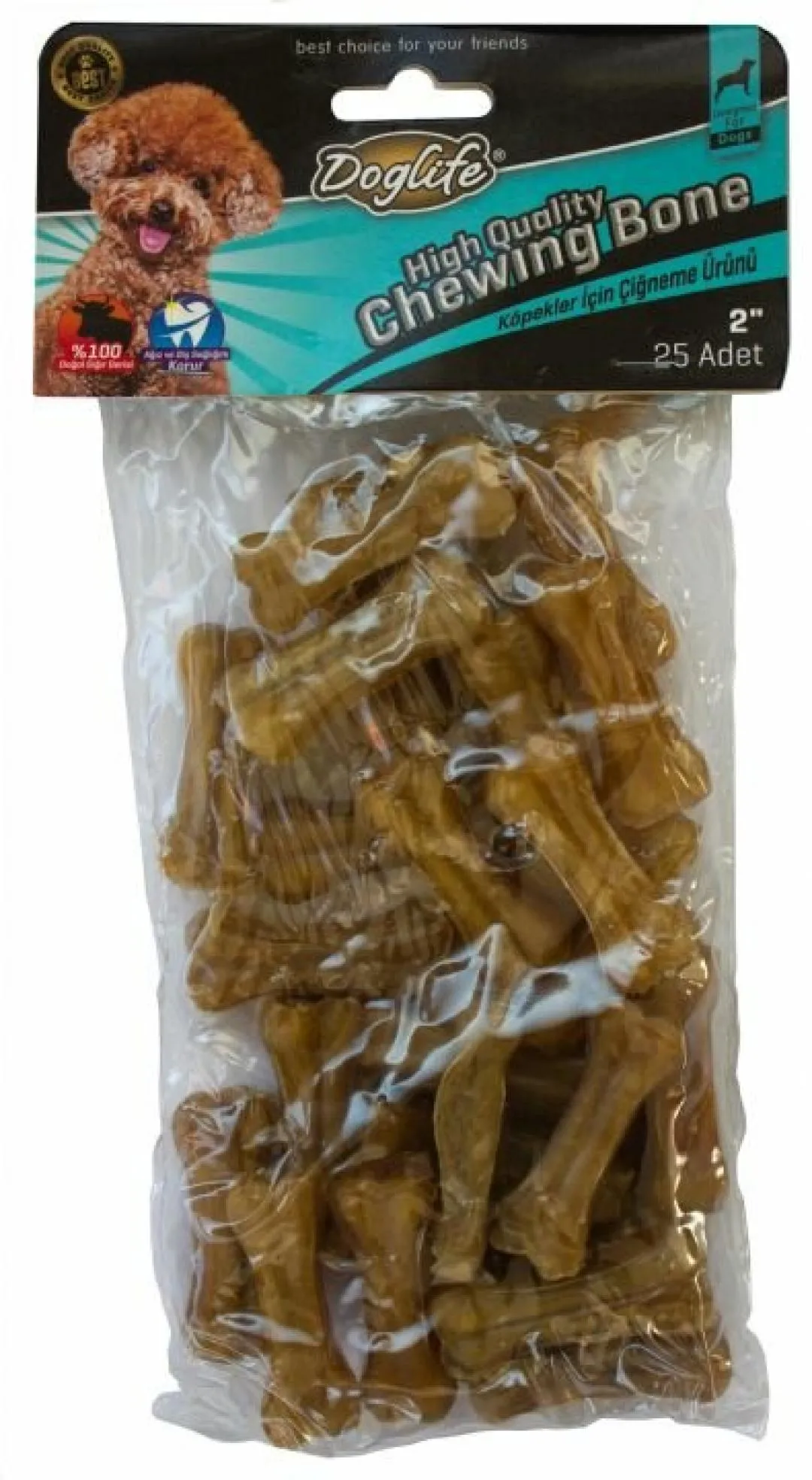 DOGLIFE PRES KEMİK NATUREL 9-10 GR 25 Lİ