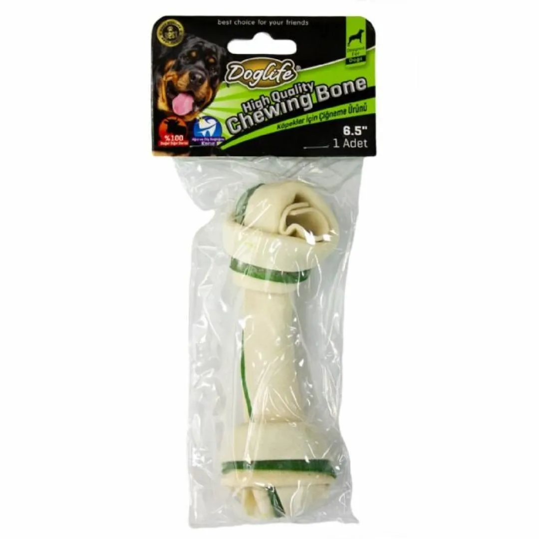 DOGLIFE DÜĞÜMLÜ KEMİK RENKLİ DANA ETLİ 50 GR