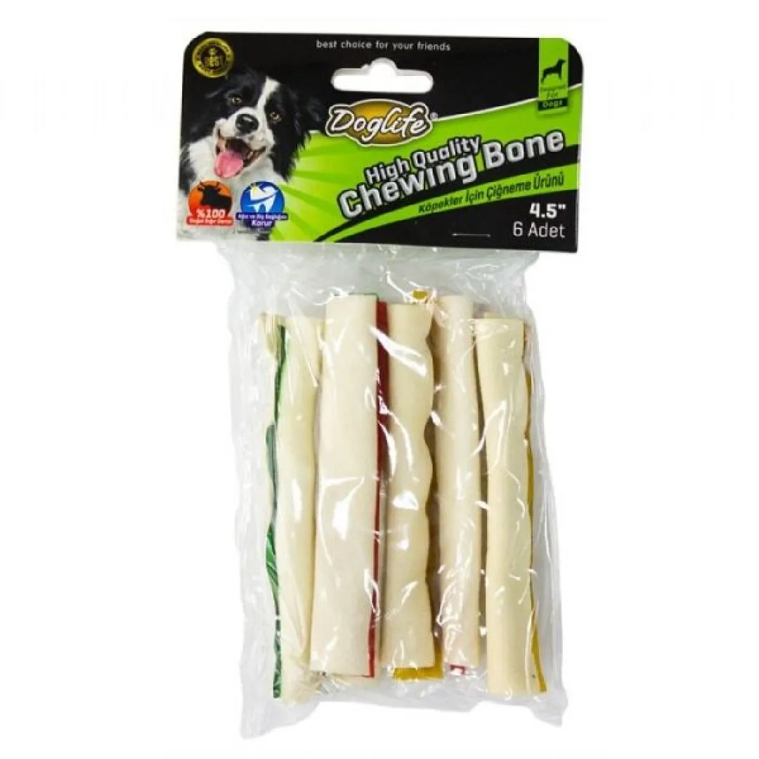 DOGLIFE RENKLİ SARMA ÇUBUK 7 GR 6 LI