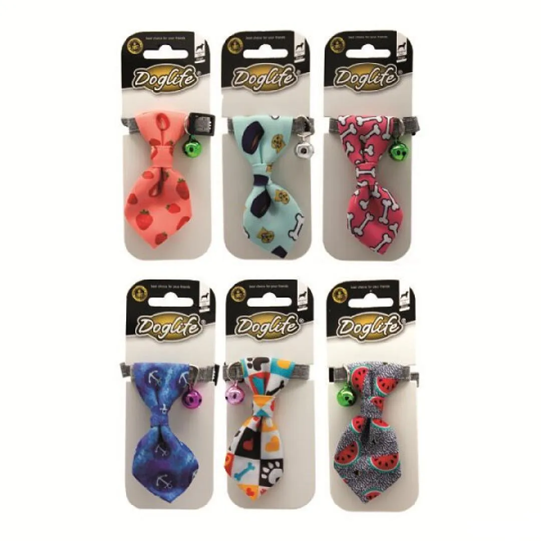 DOGLIFE ZİLLİ KRAVATLI TASMA BOYUN S