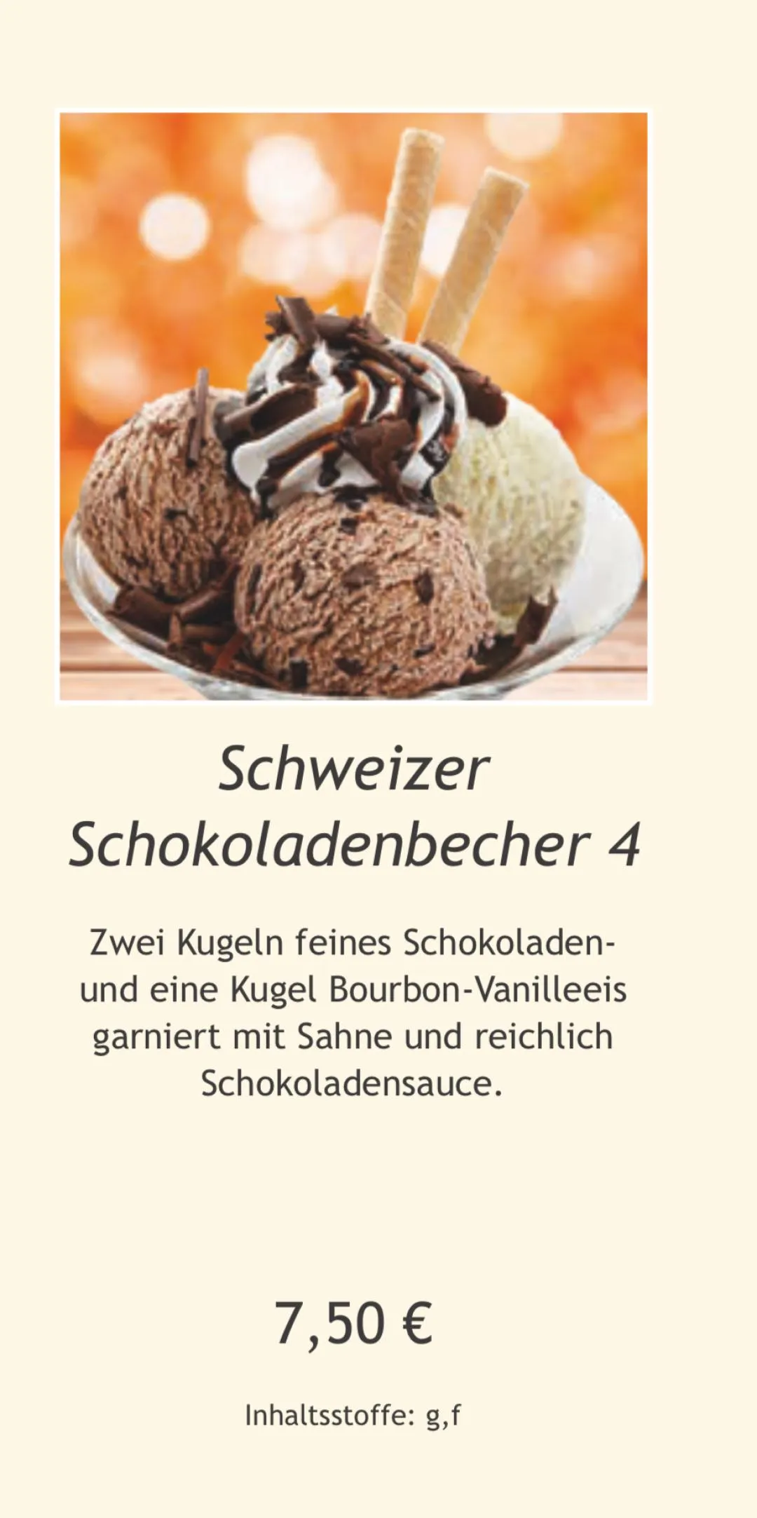 Schweizer Schokoladenbecher