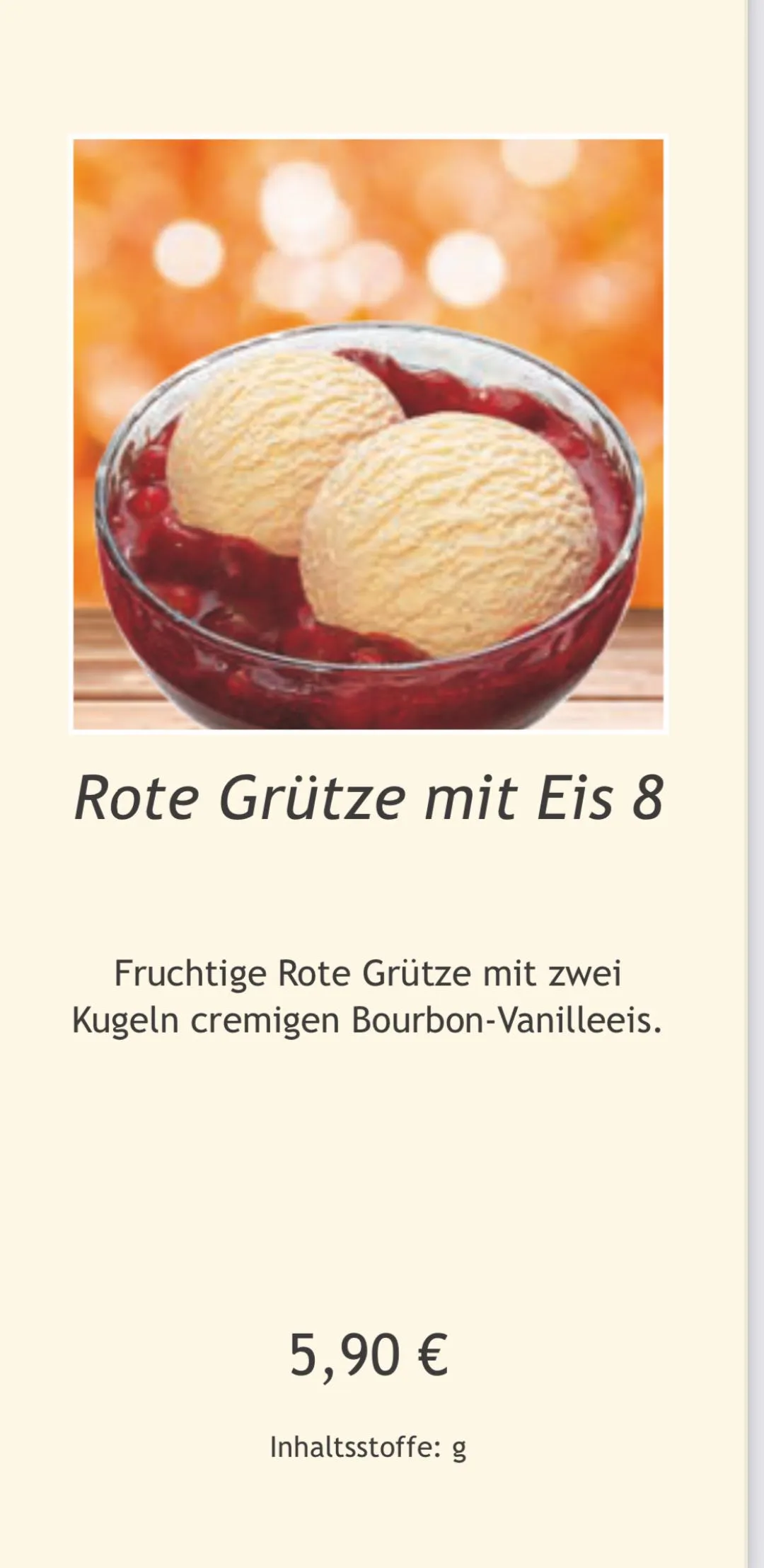 Rote Grütze mit Eis