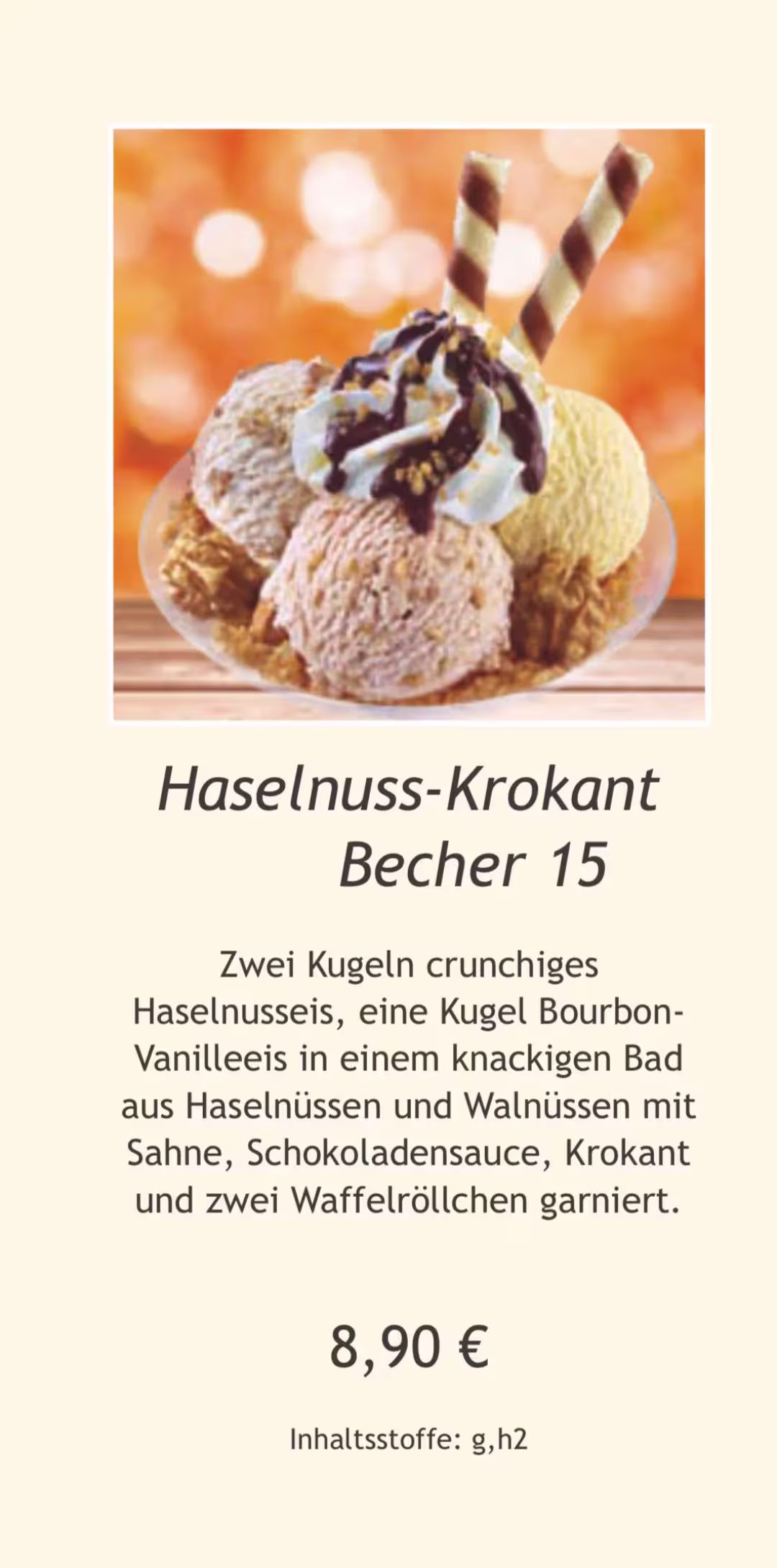 Haselnuss-Krokant Becher